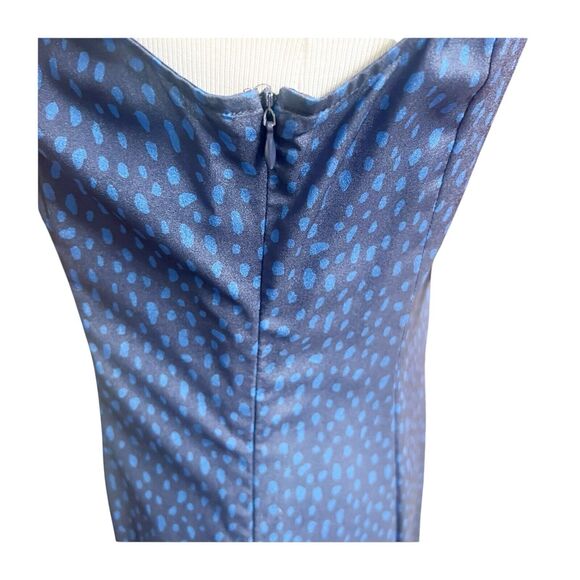 Women's Derek Lam Navy Red Handkerchief Cold Shoulder Midi Dress Sz 42/US10 NWOT - Picture 10 of 11